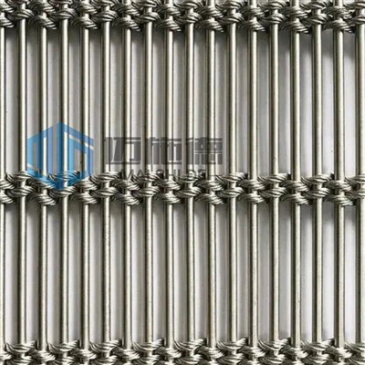 Rustfritt stål arkitektonisk vevd dekorativ trådnett
